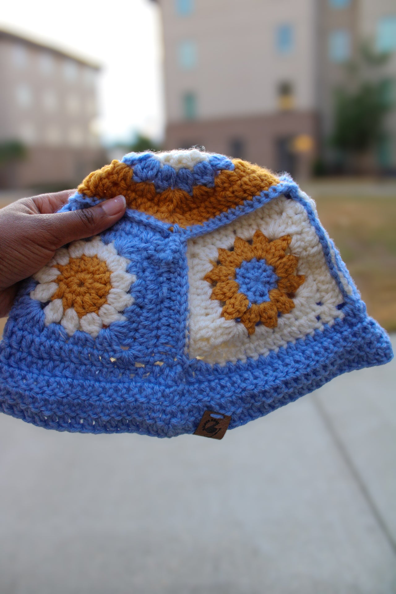 Daisy Granny Square Hat